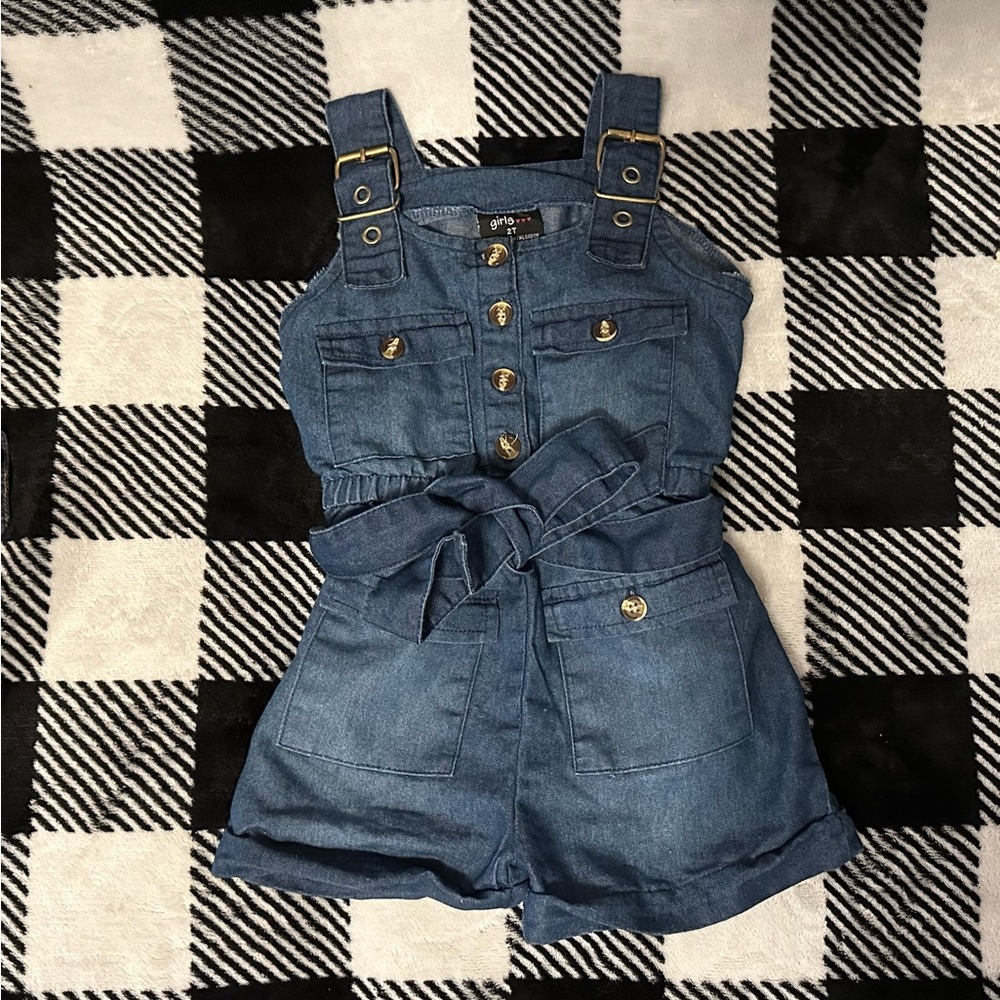 Toddler denim romper size 2T